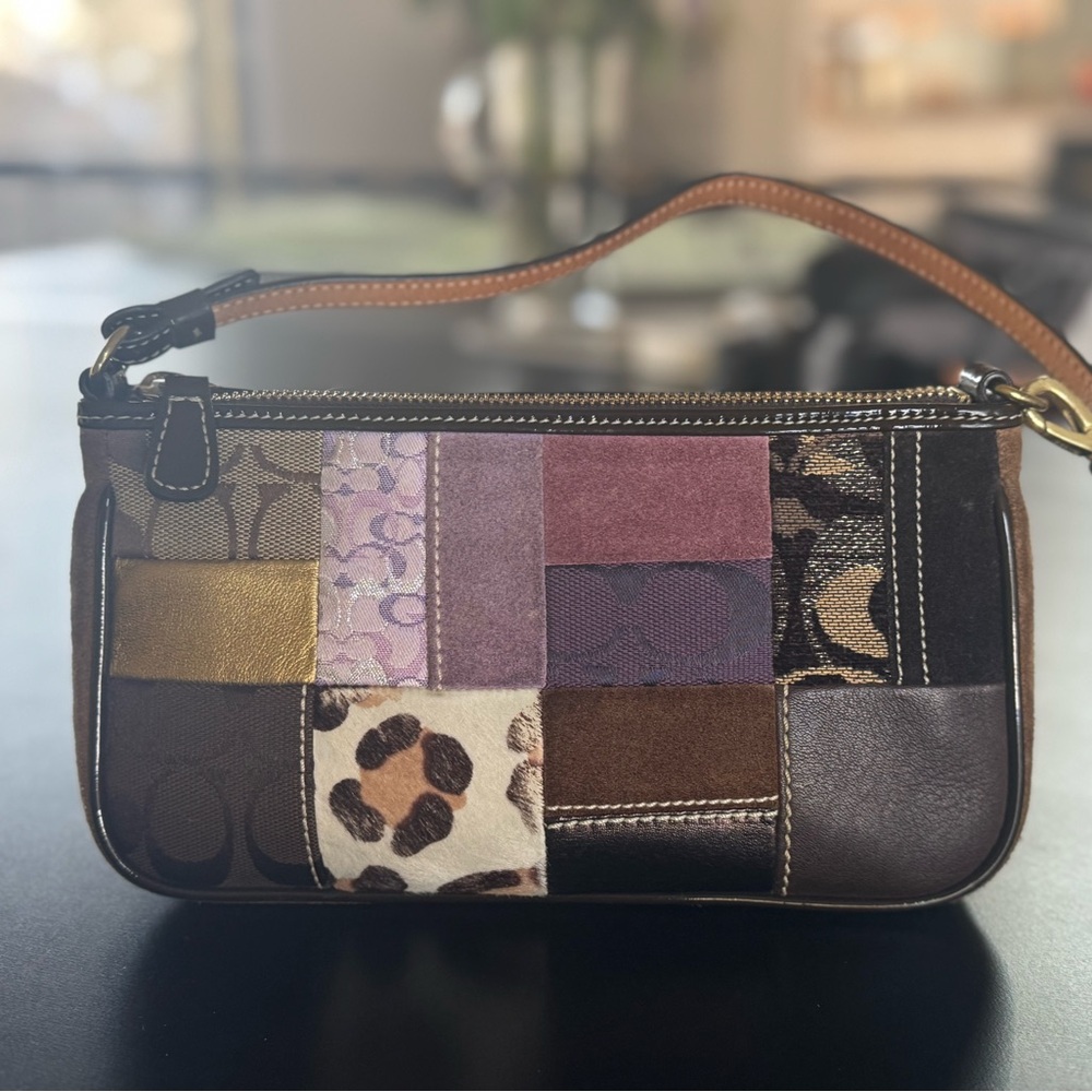 Coach Multicolor Patchwork Wristlet - image 4
